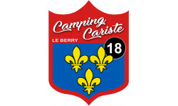 campingcariste du Berry 18 - 20x15cm - Sticker/autocollant
