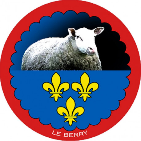 mouton Berrichon - 15 cm - Sticker/autocollant