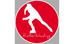 rollerblading - 10cm - Sticker/autocollant