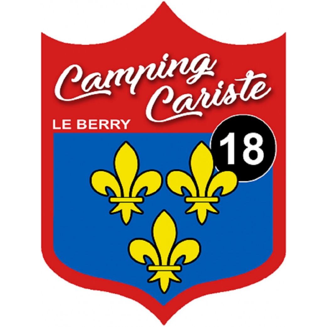 campingcariste du Berry 18 - 15x11.2cm - Sticker/autocollant
