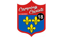 campingcariste du Berry 18 - 15x11.2cm - Sticker/autocollant