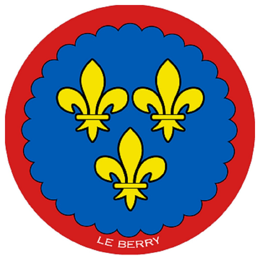 Blason du Berry - 20 cm - Sticker/autocollant