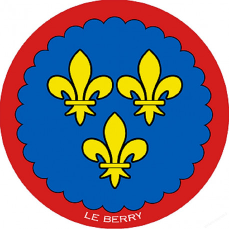 Blason du Berry - 20 cm - Sticker/autocollant