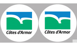 Département 22 Côtes-d'Armor (2 fois 10cm) - Sticker/autocollant