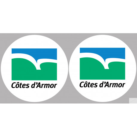 Côtes-d'Armor (2 fois 10cm) - Sticker/autocollant