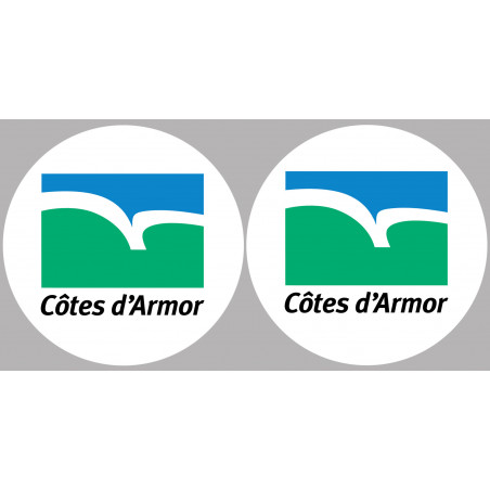 Côtes-d'Armor (2 fois 10cm) - Sticker/autocollant Côtes-d'Armor (2 fois 10cm) - Sticker/autocollant