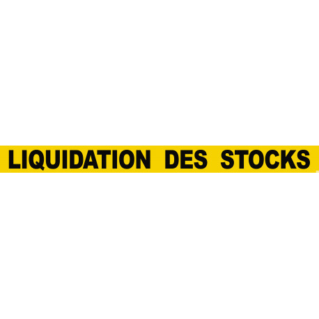 LIQUIDATION DES STOCKS (120x10cm) - Sticker/autocollant
