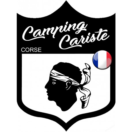 Camping cariste Corse (10x7.5cm) - Sticker/autocollant