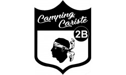 Camping cariste Corse 2B (10x7.5cm) - Sticker/autocollant