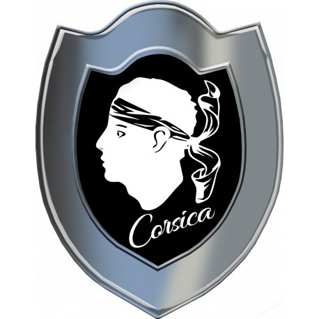 Bouclier Corsica (10x7.8cm) - Sticker/autocollant