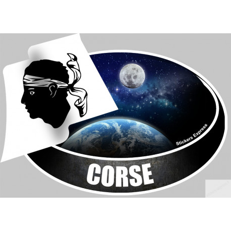 CORSE (14x10cm) - Sticker/autocollant