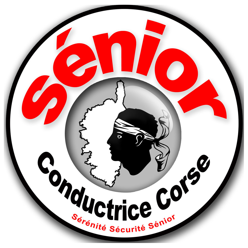 Conductrice Sénior ile Corse (15x15cm) - Sticker/autocollant