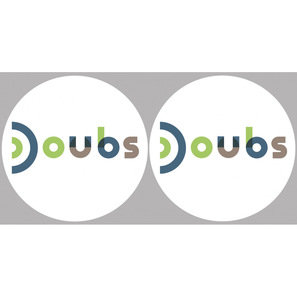 Doubs (2fois 10cm) - Sticker/autocollant