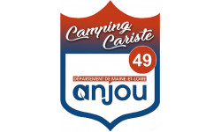 blason camping cariste anjou 49 - 20x15cm - Sticker/autocollant