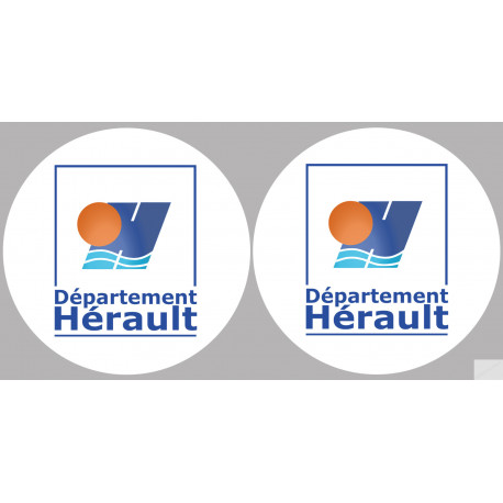 Département 34 l'Hérault (2 fois 10cm) - Sticker/autocollant