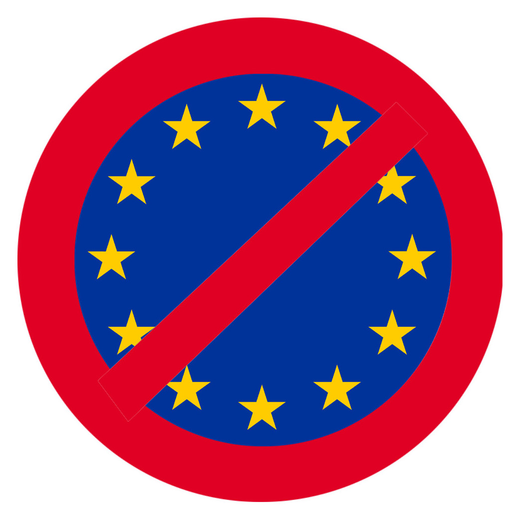 Europe interdite (5x5cm) - Sticker/autocollant