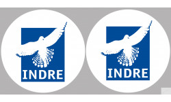 Département 36 Indre (2 fois 10cm) - Sticker/autocollant