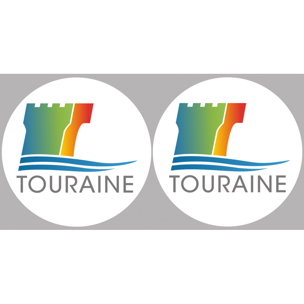Touraine (2fois 10cm) - Sticker/autocollant