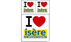 Département 38 l'Isère (1fois 10cm / 2 fois 5cm) - Sticker/autocollant