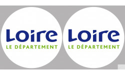 Département 42 la Loire (2 fois 10cm) - Sticker/autocollant