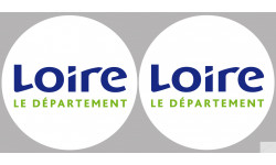 Département 42 la Loire (2 fois 10cm) - Sticker/autocollant