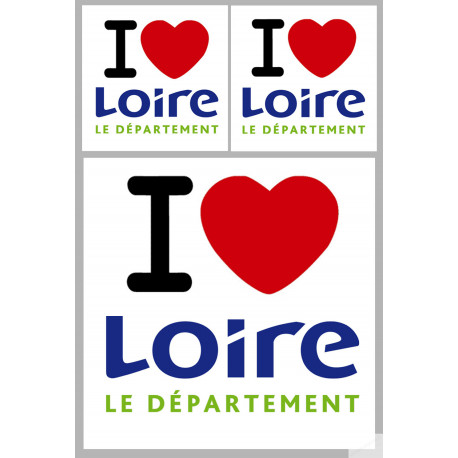 Département 42 la Loire (1fois 10cm / 2 fois 5cm) - Sticker/autocollant