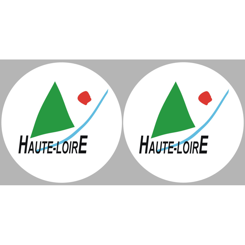 la Haute Loire (2fois 10cm) - Sticker/autocollant