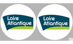 Département 44 la Loire Atlantique (2 fois 10cm) - Sticker/autocollant