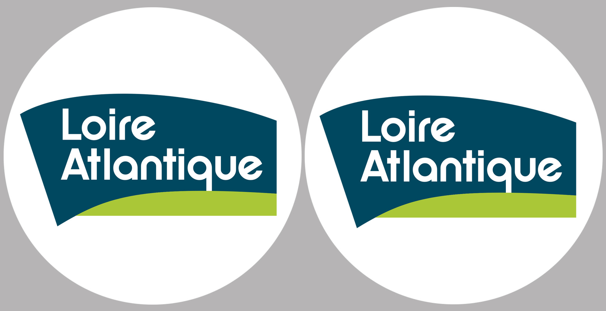 la Loire Atlantique (2fois 10cm) - Sticker/autocollant