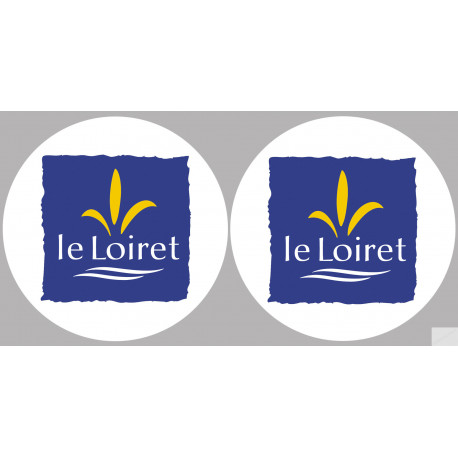 Département 45 le Loiret (2 fois 10cm) - Sticker/autocollant
