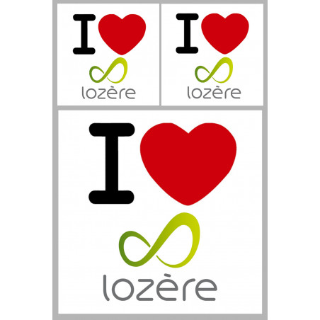 la Lozère (1fois 10cm / 2 fois 5cm) - Sticker/autocollant la Lozère (1fois 10cm / 2 fois 5cm) - Sticker/autocollant