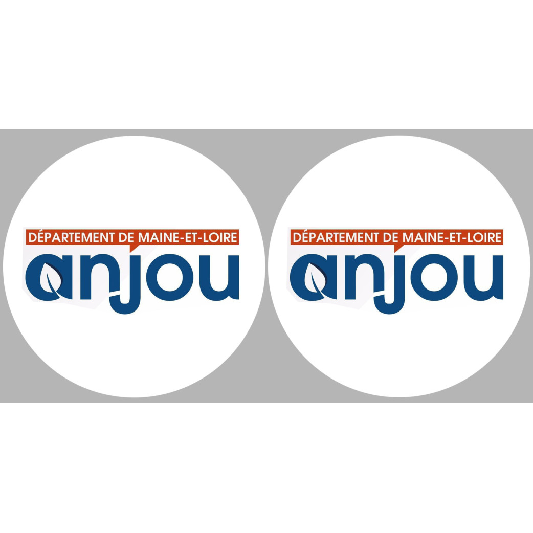 l'Anjou (2fois 10cm) - Sticker/autocollant