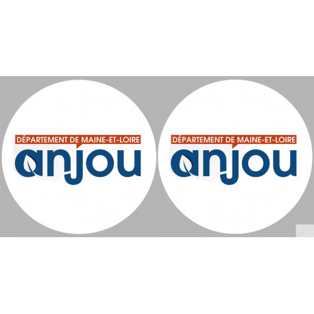 Département 49 l'Anjou (2 fois 10cm) - Sticker/autocollant
