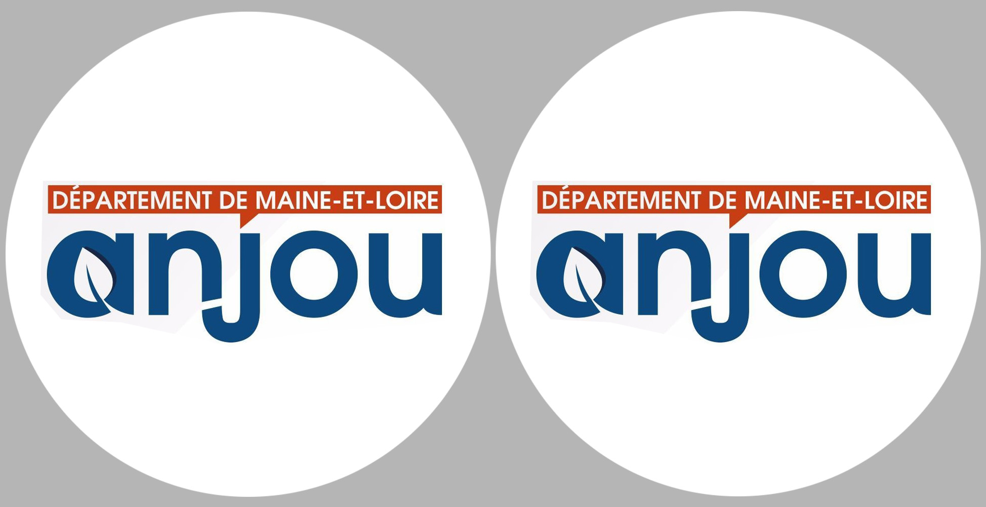 l'Anjou (2fois 10cm) - Sticker/autocollant