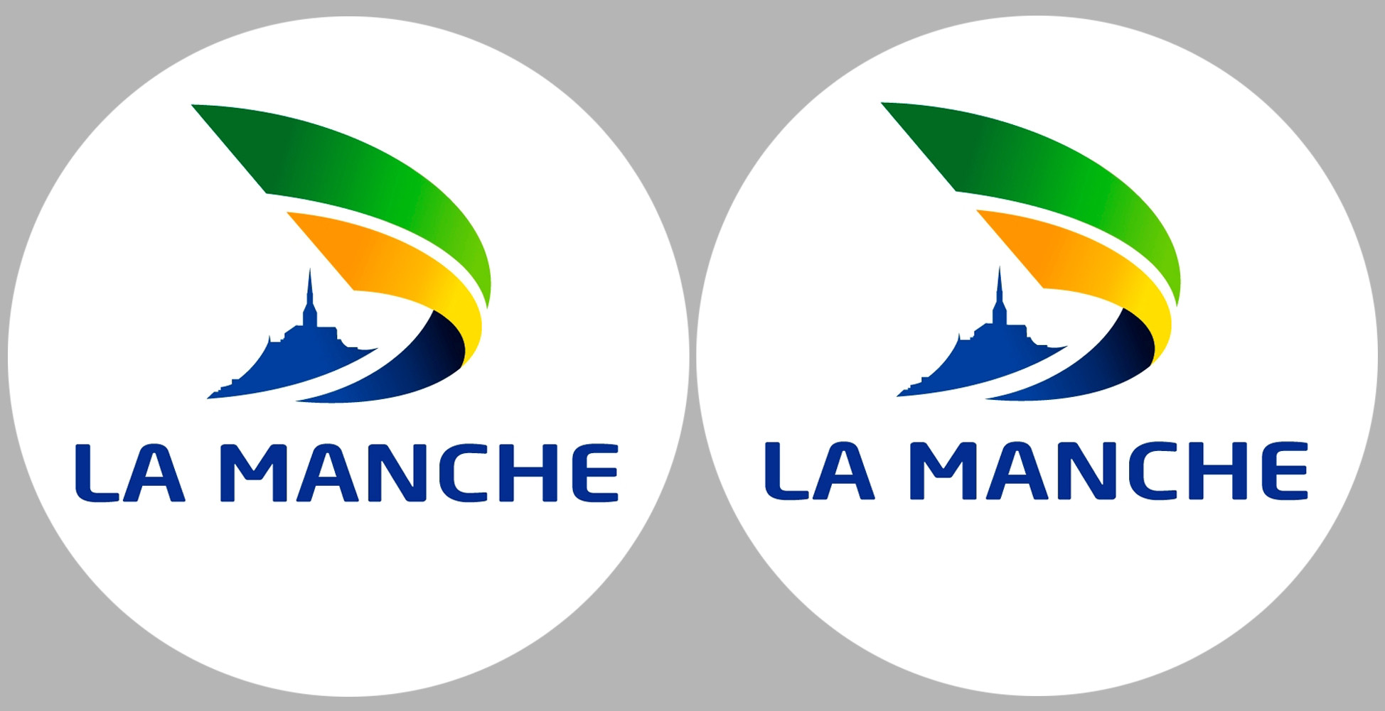 la Manche (2fois 10cm) - Sticker/autocollant