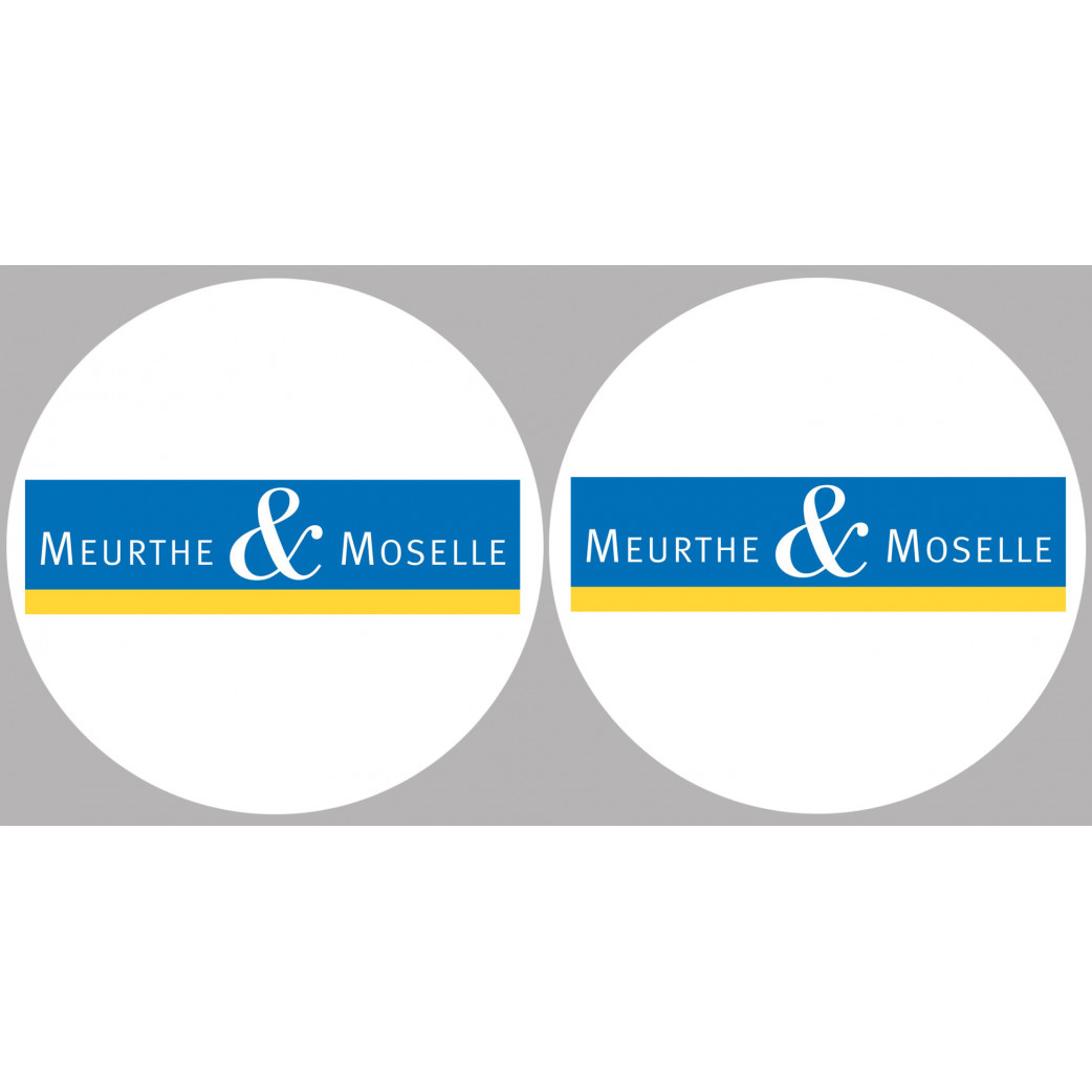 la Meurthe et Moselle (2fois 10cm) - Sticker/autocollant
