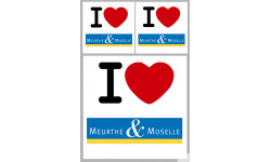 Département 54 la Meurthe et Moselle (1fois 10cm / 2 fois 5cm) - Sticker/autocollant