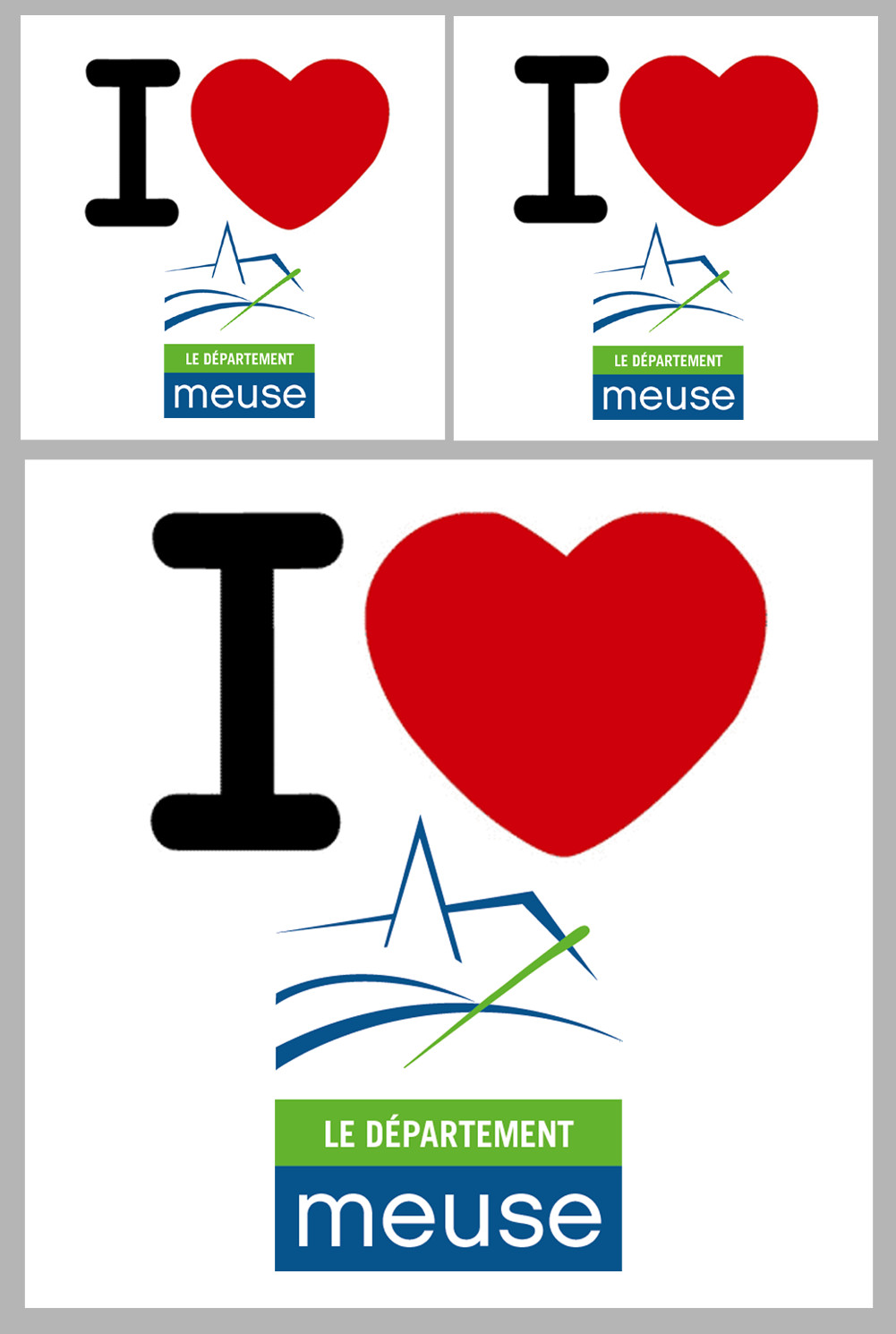 la Meuse (1fois 10cm / 2 fois 5cm) - Sticker/autocollant