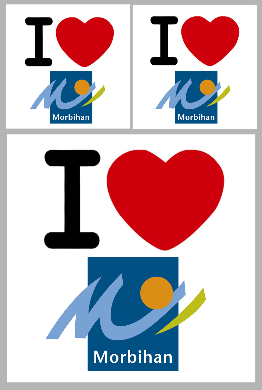 le Morbihan (1fois 10cm / 2 fois 5cm) - Sticker/autocollant