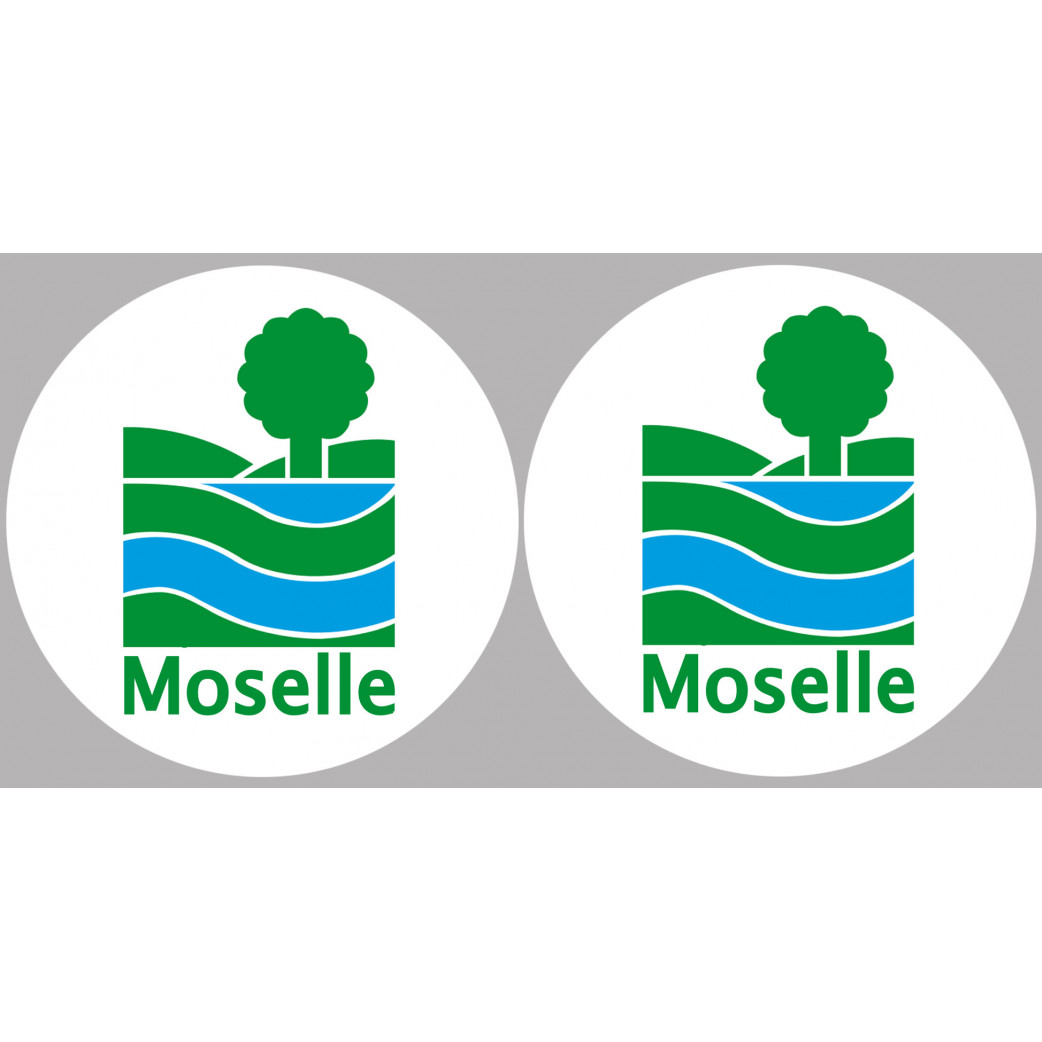 la Moselle (2fois 10cm) - Sticker/autocollant