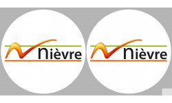 Département 58 la Nièvre (2 fois 10cm) - Sticker/autocollant