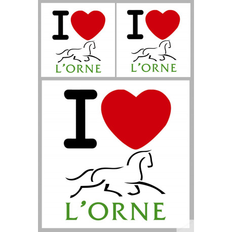 l'Orne (1fois 10cm / 2 fois 5cm) - Sticker/autocollant