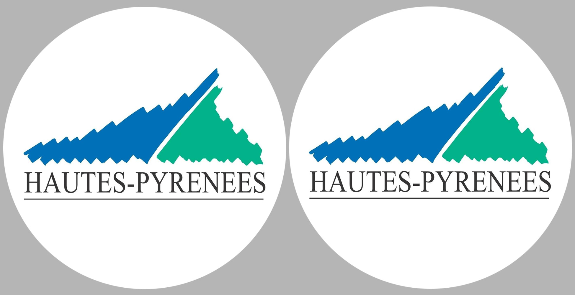 les Hautes-Pyrénées (2fois 10cm) - Sticker/autocollant