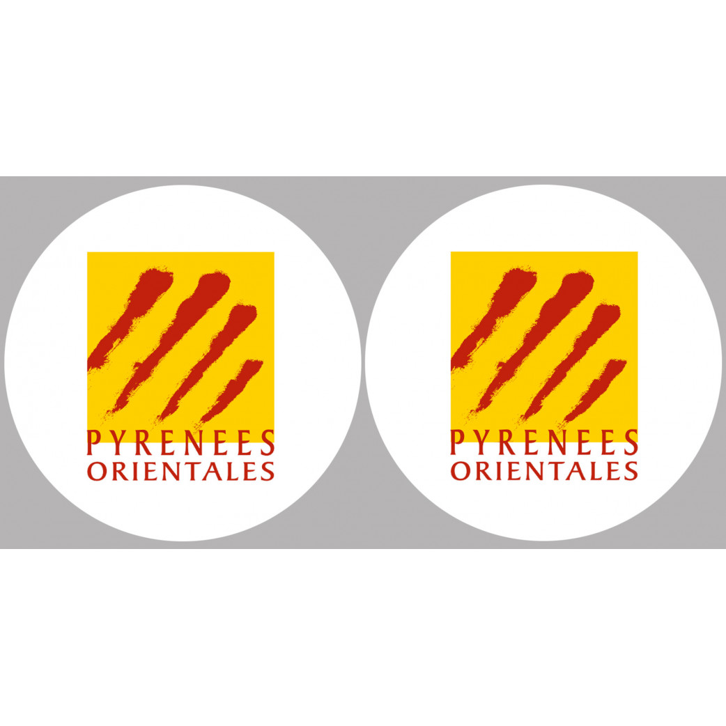 les Pyrénées Orientales (2fois 10cm) - Sticker/autocollant