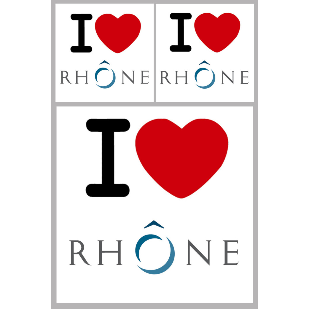 le Rhône (1fois 10cm 2fois 5cm) - Sticker/autocollant