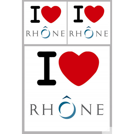 Département 69 le Rhône (1fois 10cm 2fois 5cm) - Sticker/autocollant