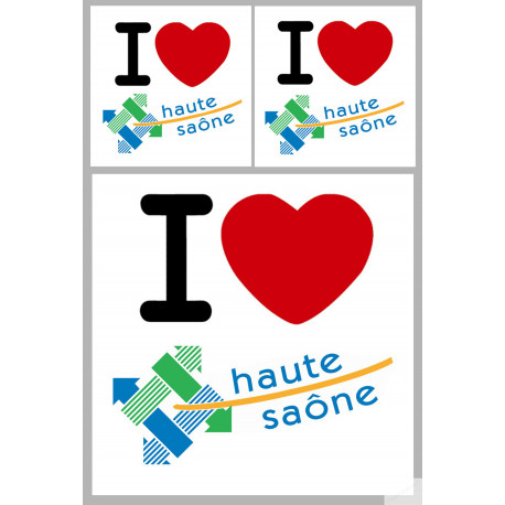 la Haute Saône (1fois 10cm 2fois 5cm) - Sticker/autocollant