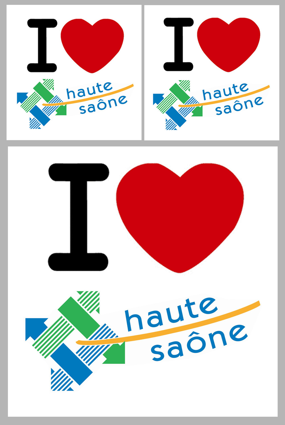 la Haute Saône (1fois 10cm 2fois 5cm) - Sticker/autocollant