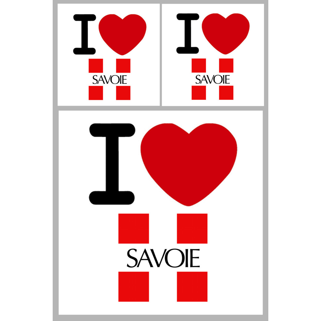 la Savoie (1fois 10cm 2fois 5cm) - Sticker/autocollant
