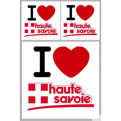 Département 74 la Haute Savoie (1fois 10cm 2fois 5cm) - Sticker/autocollant